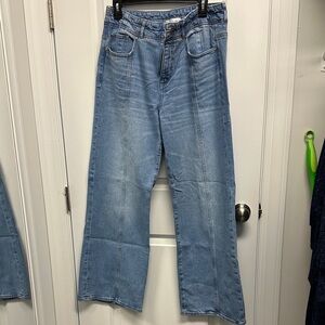 Loft Blue Wide-Leg Jeans